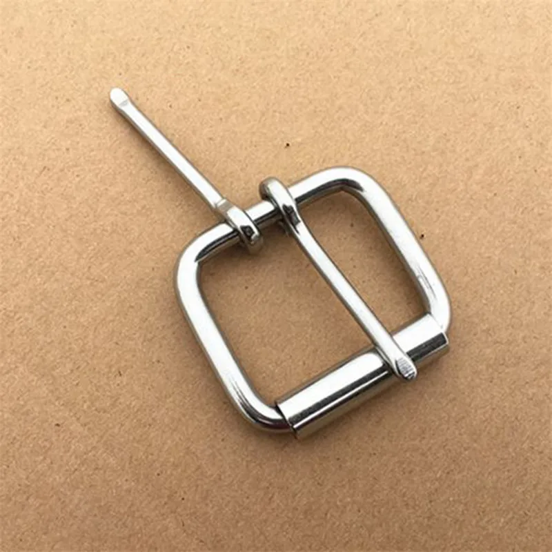 Stainless Steel Double Pin Buckle Solid Cowboy Belt Buckle With Roller DIY Metal Belt Buckle Fits 50MM 60MM 100MMStraps