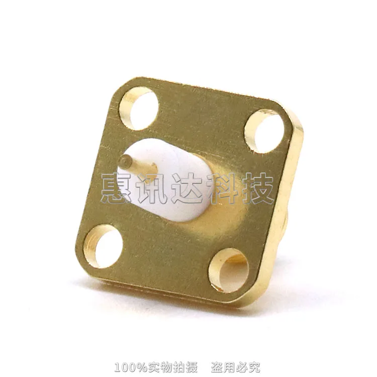 SMA-KFD5 SMA four-hole flange head, antenna connector, insulator length 5MM conductor length 3MM