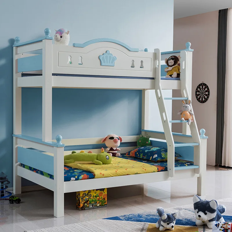 Boys and Girls Beds 1.35 Meters 1.2 Meters Comfortable Durable Lower Upper Berths for Hotels Wholesale Children's