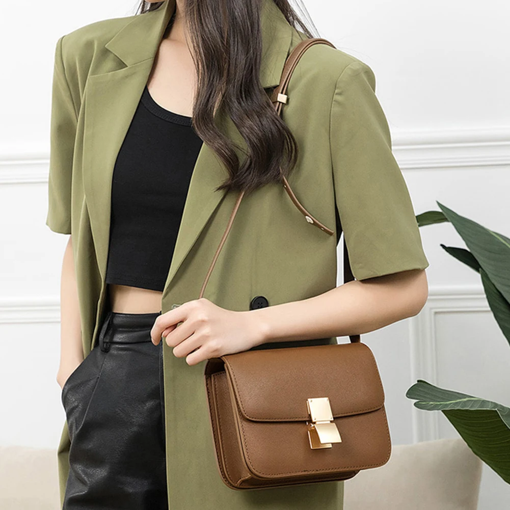 Women’s Genuine Leather Shoulder Bag 2022 Trend Brand Small Square Bags Luxury Designer Handbag Fashion Messenger BagsTofu Bags