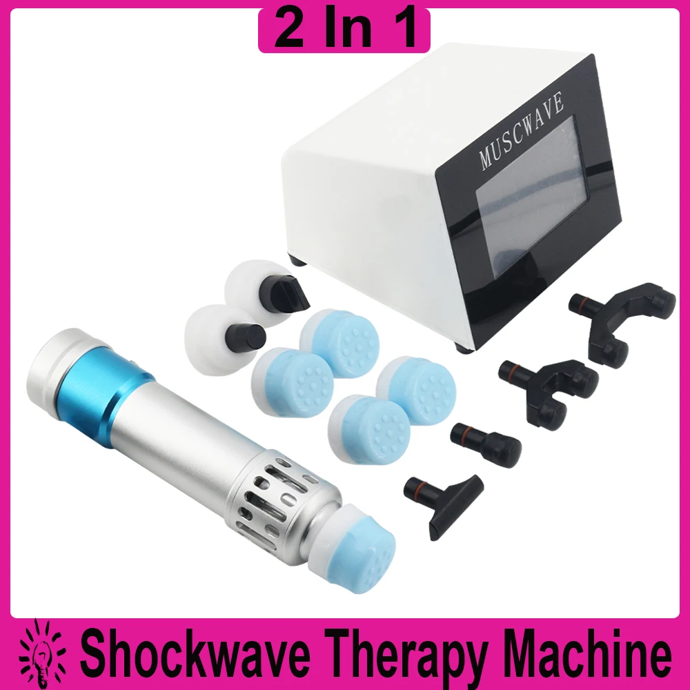 

Shockwave Therapy Machine Pain Relief ED Treatment Body Massage 2 In 1 Shock Wave Equipment Chiropractic Tools