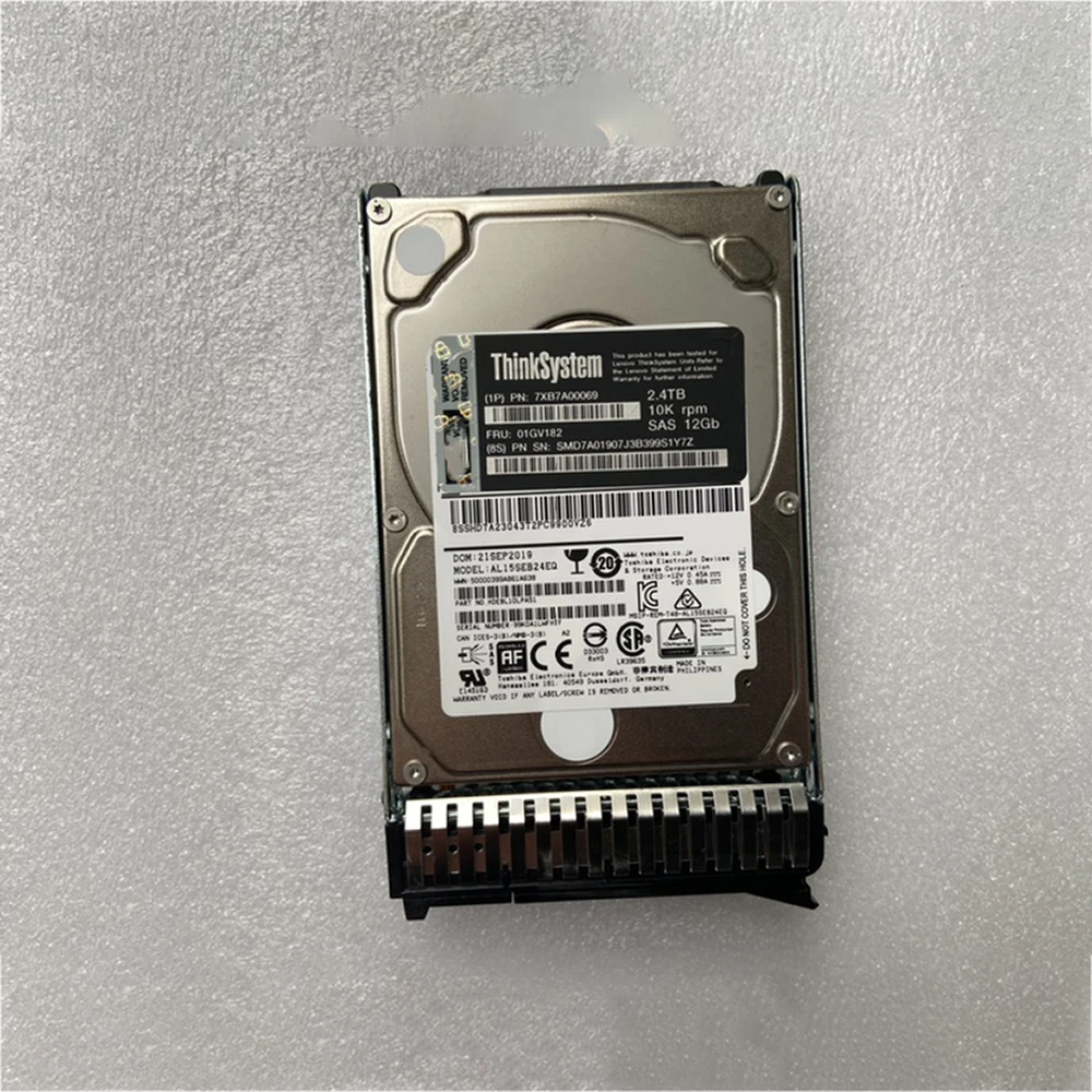 

2,4 ТБ для жесткого диска ThinkSystem 7XB7A00069 01GV182 2,4T 10K SAS