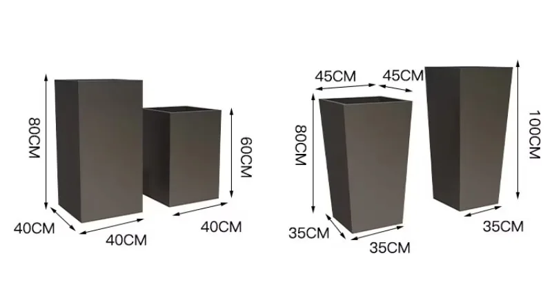 Outdoor OEM Design Balcony Vertical Metal Garden Planter for Sale