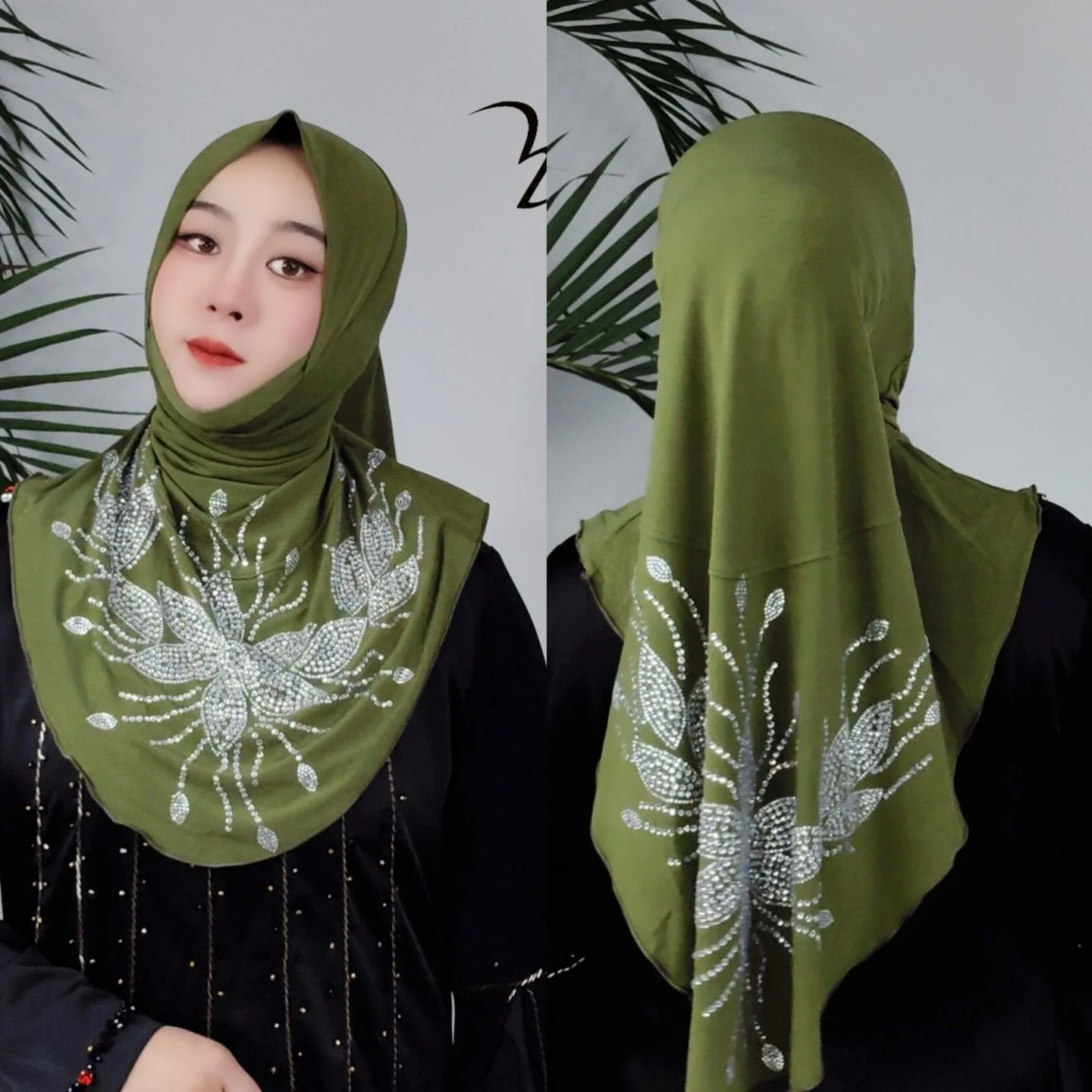 Hijab Muslim Women Shawl Headscarf Luxury Tassels Scarf Malaysia Prayer Kufi Islam Saudi Arabia Lace Turban 05641