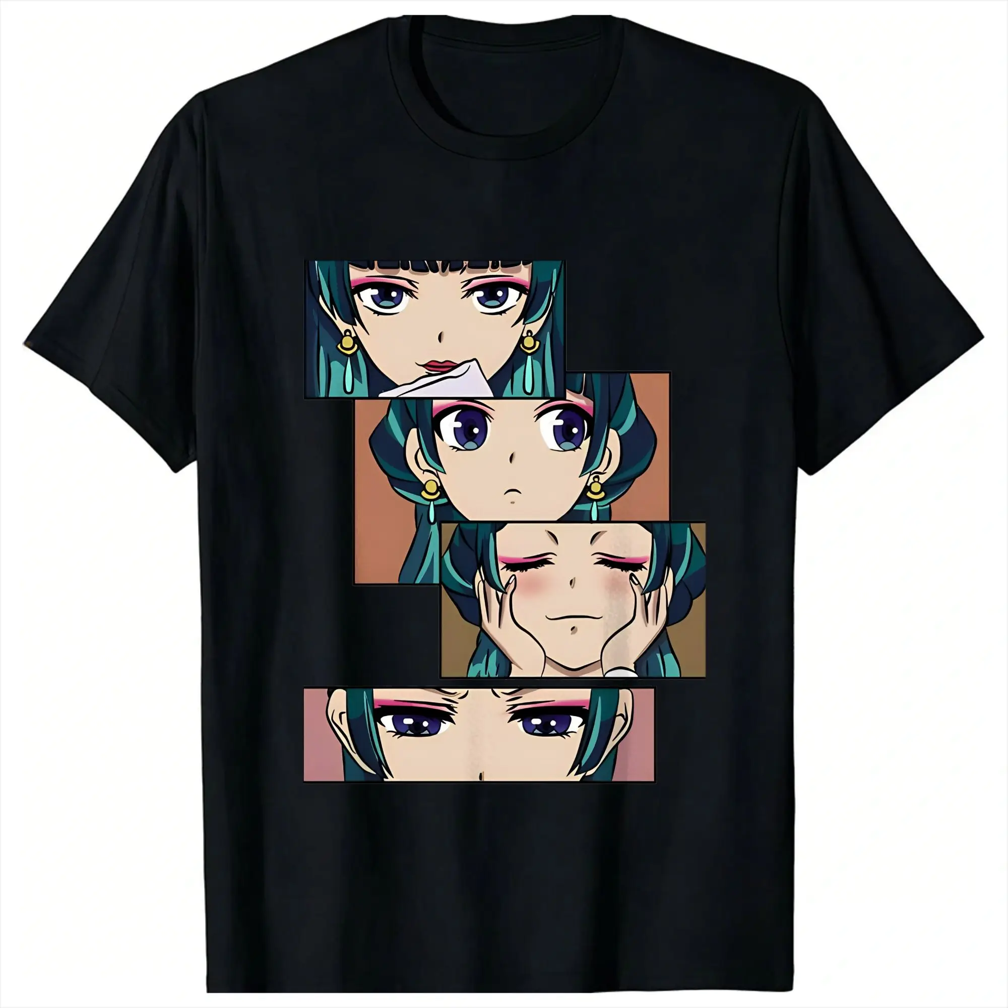 Hip Hop Kusuriya no Hitorigoto Anime Tshirts Men Round Neck Short Sleeve Clothes The Apothecary Diaries Cotton Summer Top Tee
