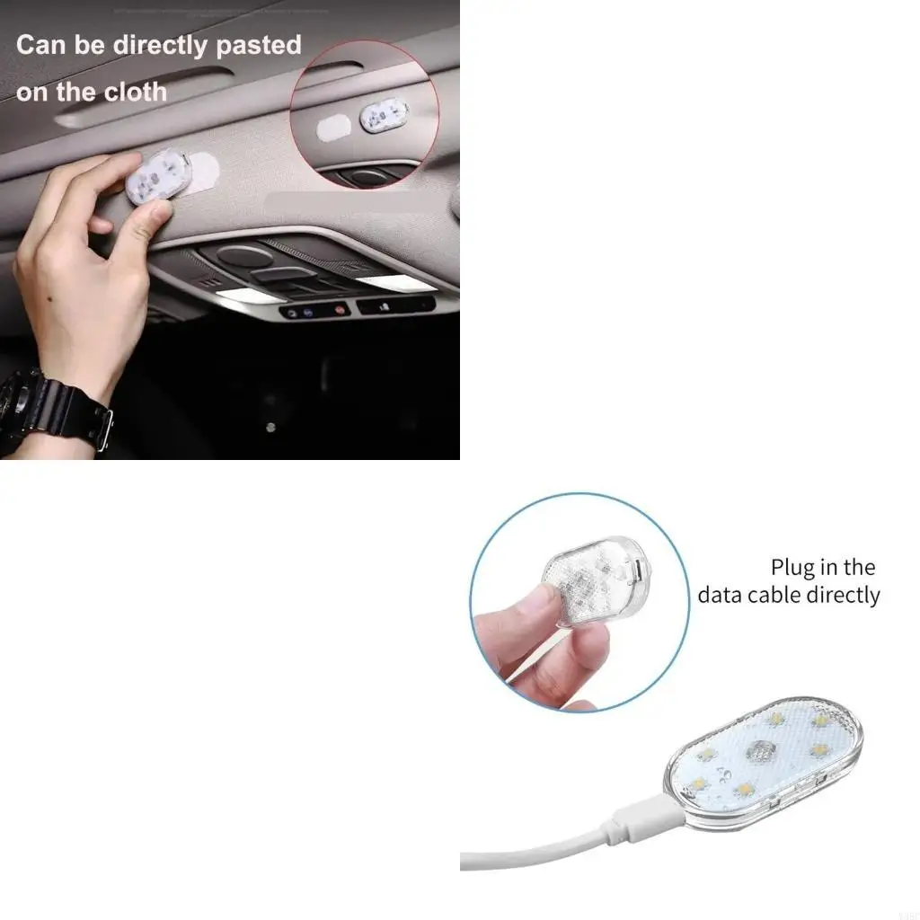 

Multifunctional Car Interior LED Touch Light with Adjustable Brightness and Easy USB Charging for Atmosphere Enhancement
