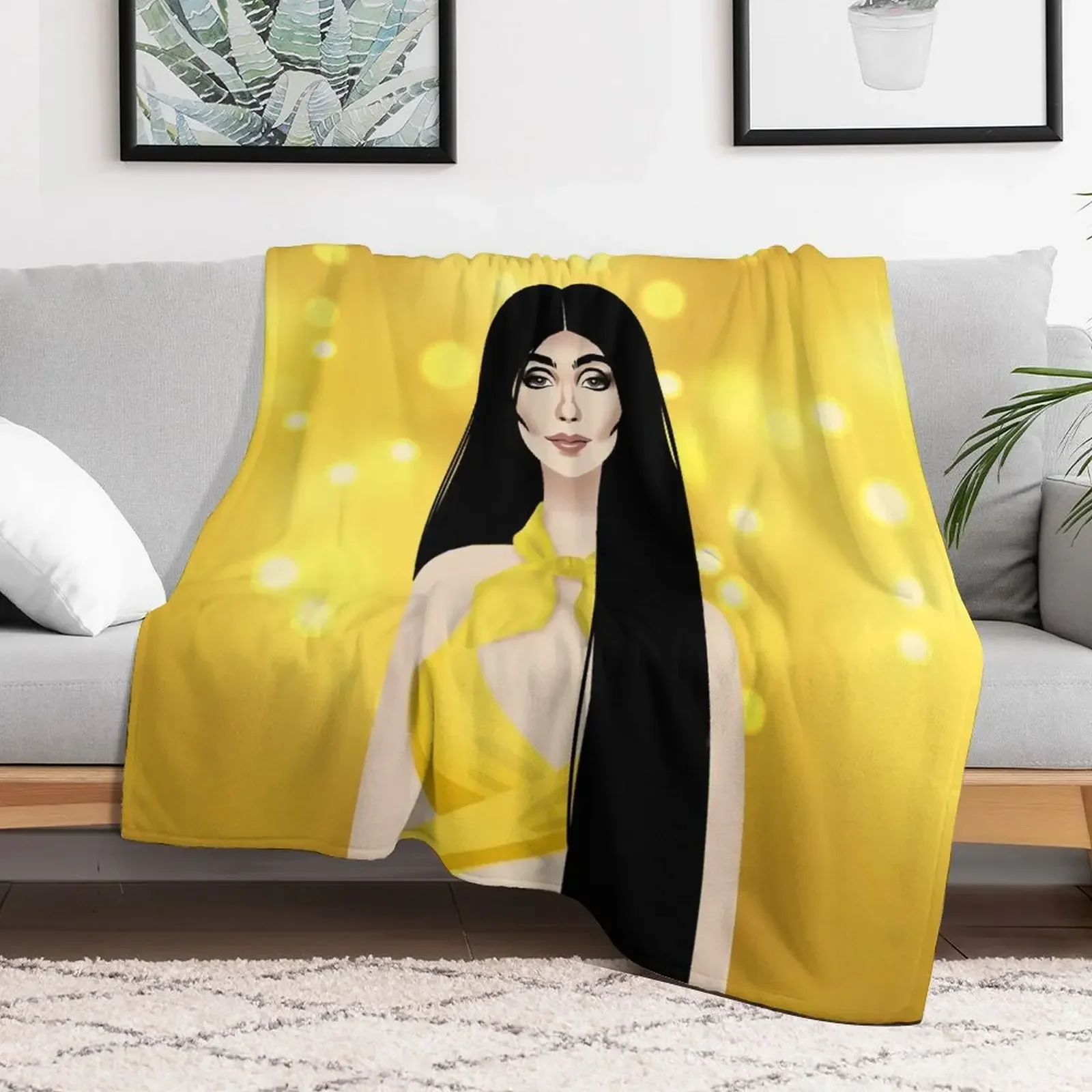 Cher Throw Blanket Decorative Sofas Beach Blankets