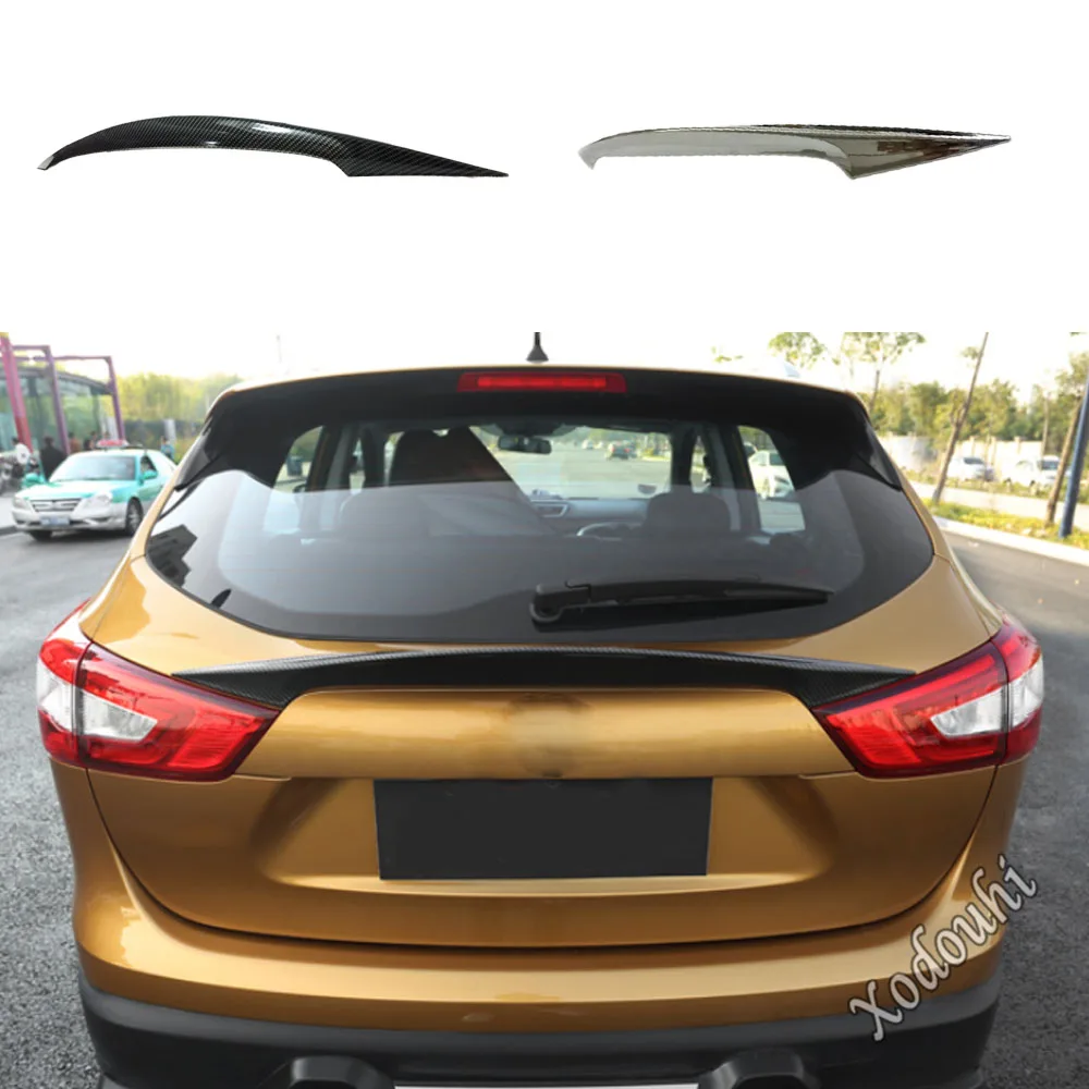 

Car Body Rear Tail Spoiler Side Triangle Molding Window Bezel Trim Stick Trunk For Nissan Qashqai J11 2016 2017 2018