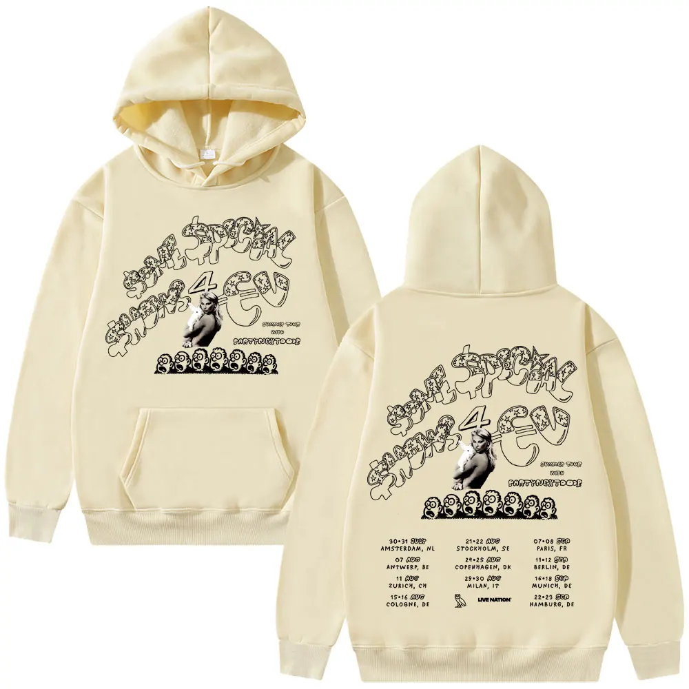 Rapper Drake Europe Tour with PARTYNEXTDOOR 2025 Hoodie Some Sexy Songs 4 U SSS4U Hoodie Men Hip Hop Fashion Vintage Sweatshirt