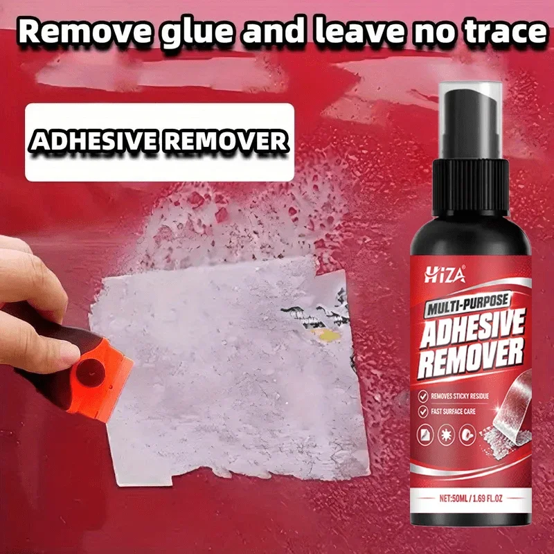 Multifunctional Adhesive Remover Spray, Dissolve Sticker Tape Glue Residue, for Wall Hooks, Double Sided Tape, Car Decals