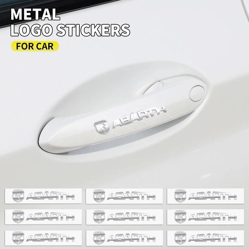 2/5/10pcs Car Logo 3D Metal Stickers Decorative Accessories For Abarth Honda Jaguar Ford JEEP Acura Subaru Mitsubishi Volvo