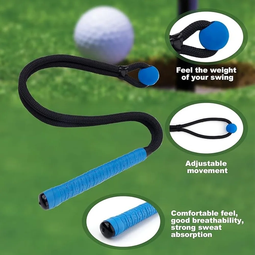Golf Speed Trainer Premium Pack Golf Swing Trainer Includes Blue Brick Rope Swing Handy Training Tools