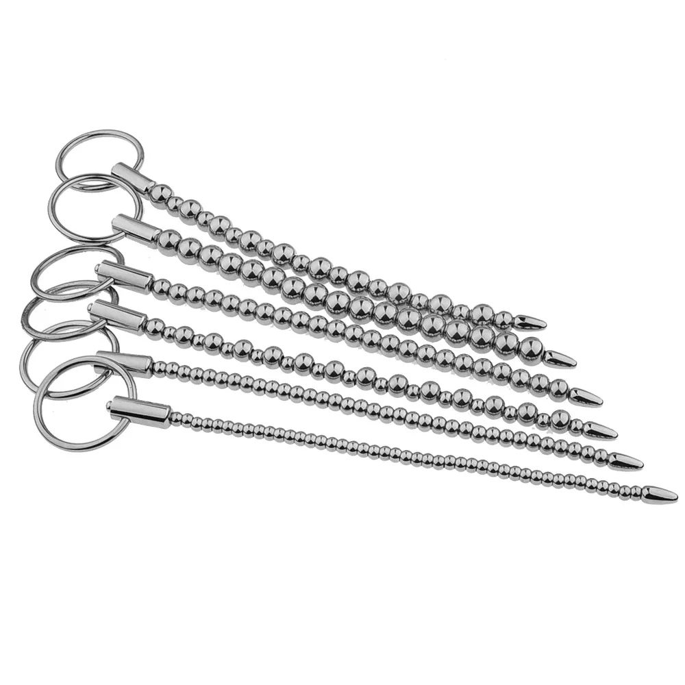 Stainless Steel Urethral Beads Sounding Massager Insert Catheter Penis Plug Urethra Dilator Male Gay Stimulator Sex Toys for Men