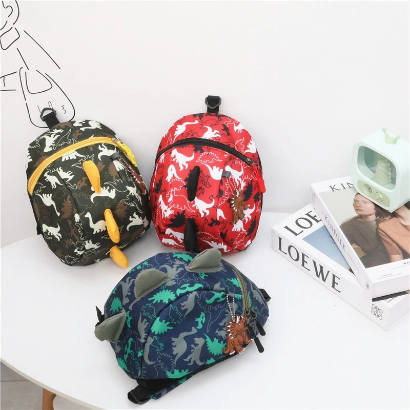 Cute Dinosaur Baby Safety Harness Backpack Toddler Boys Girls Anti-lost Bag Children Comfortable Schoolbag Toddler Cartoon Backp