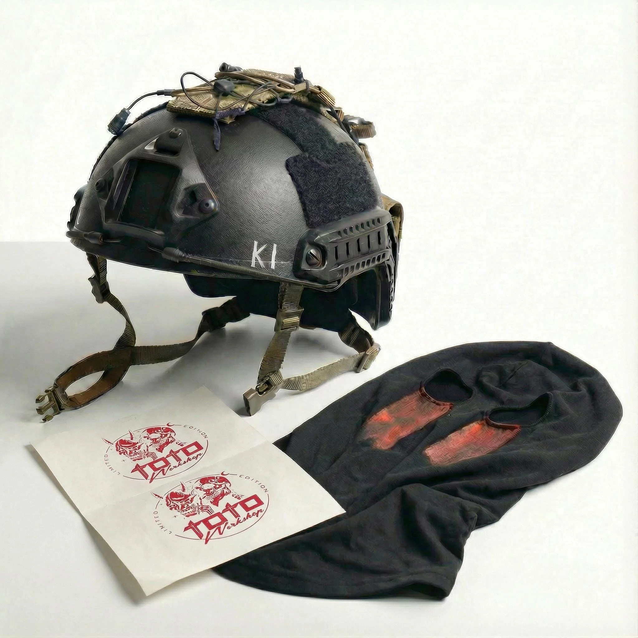 Ghost König Tactical Helmet Mask Set COD Full Face Cosplay Gear for Comic Exhibition Airsoft CS Game