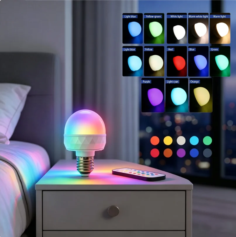 

Магнитная RGB LED лампа-светильник, перезаряжаемая, 1800 мАч, 20 светодиодов, с пультом ДУ, кабель Type-C, портативная, съемная, аварийная