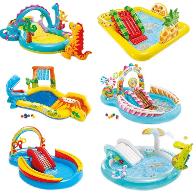 

Children's slide inflatable paddling pool