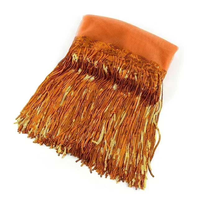 1/2/5 Yards Meetee 10/18 cm Pailletten Quaste Spitzenbesatz Fransenbesatz Band für Kleidung Kleid Dekoration DIY Nähzubehör