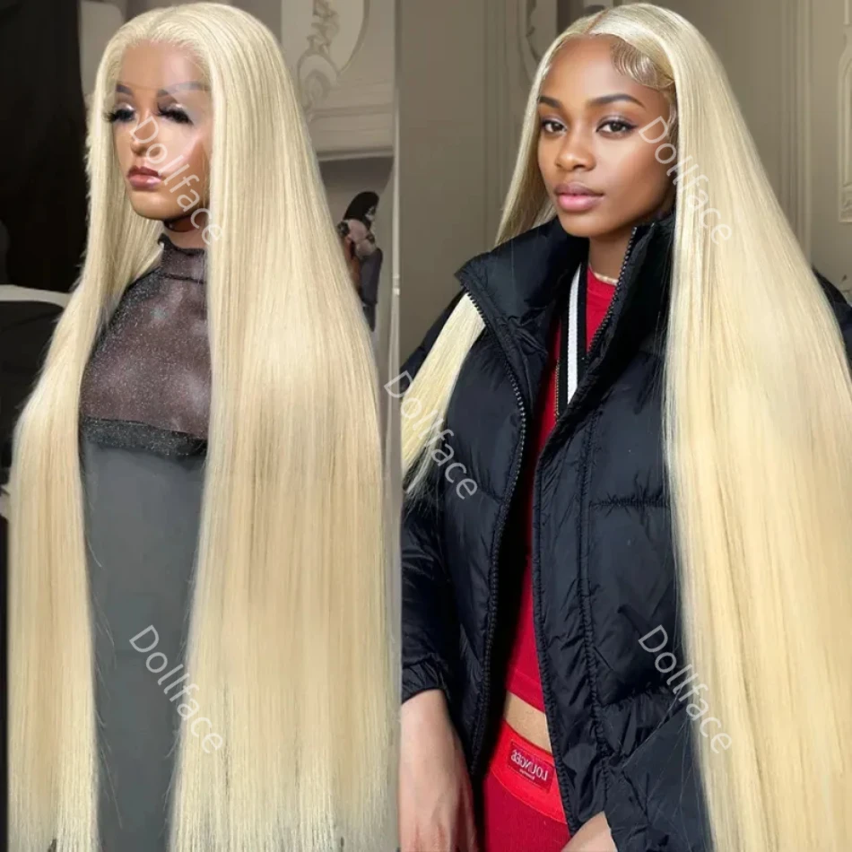 Honey Blonde Transparente Lace Frontal Wig para Mulheres, Cabelo Humano, Liso, Cabelo Brasileiro, Escolha, 30, 36 ", 13x6, 13x4, 613