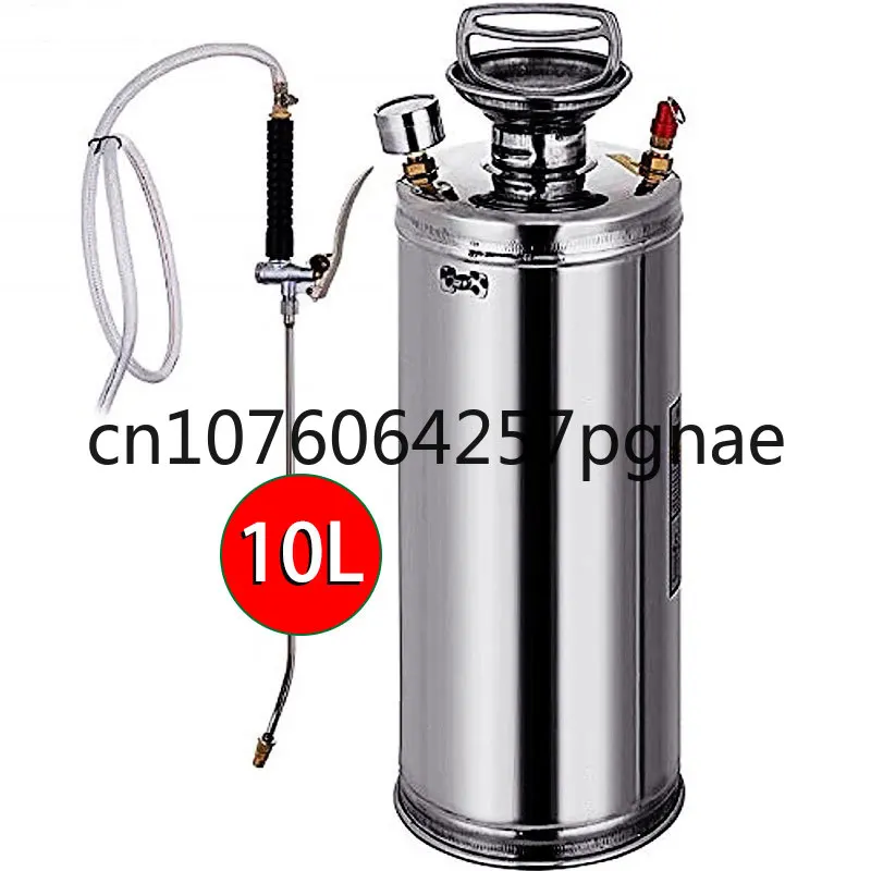 Portable Power Metal Tank Water Bottle Pump Pressure Sprayer Pest Control Knapsack Stainless Steel Sprayer 10 Litre