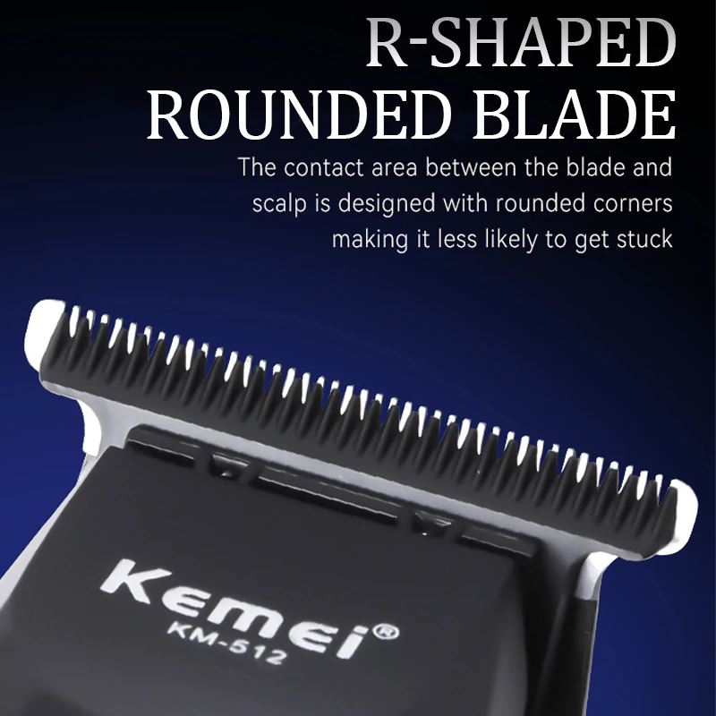 KM-512 バリカン電動スラスター USB 充電高速オイルヘッド彫刻と切断電気バリカンヘアサロン用