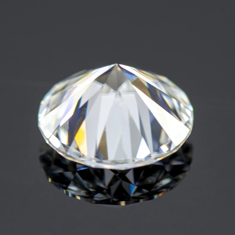 Moissanit-Stein, runder Schliff, D-Farbe, VVS1, 0,1 ct–12,0 ct, im Labor gezüchteter Edelstein für DIY-Schmuckherstellungsmaterialien, Pass-Diamant-Tester – Detail 5