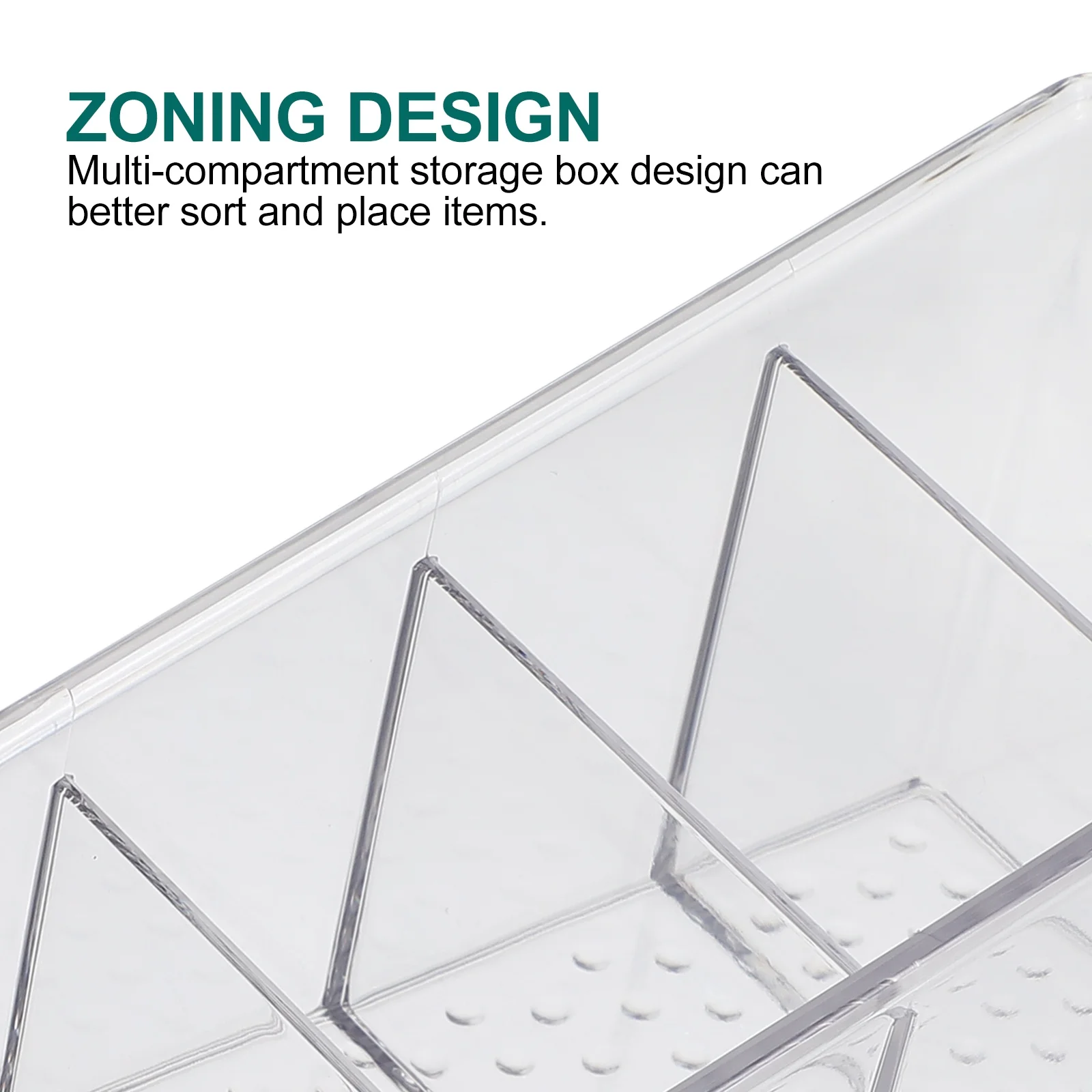 

1Pcs Makeup Storage Box Thick Plastic Desktop Organizer Sundry Container Tabletop Organizer Transparent Multifunctional Storage