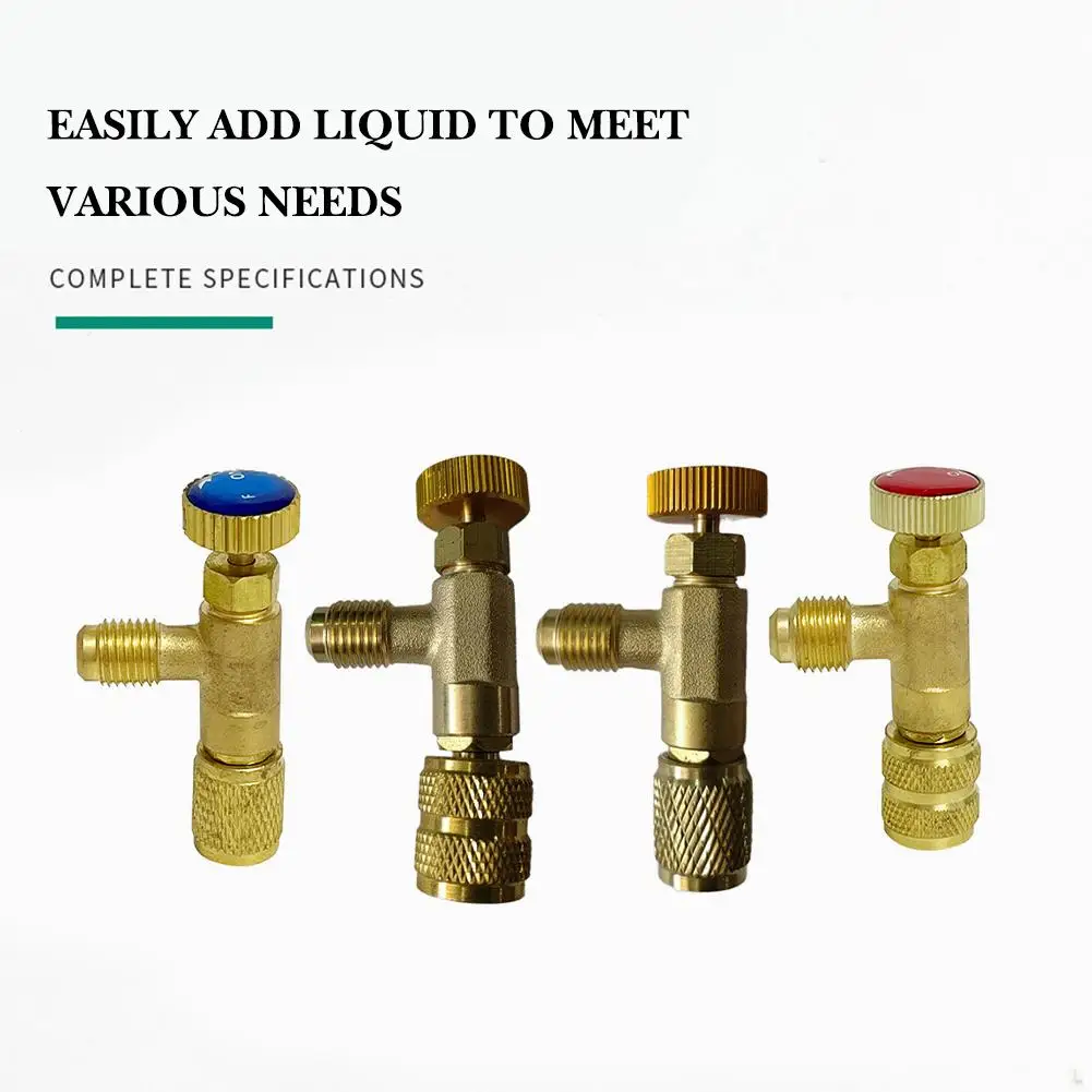 Liquid Safety Valve R410A R22 Air Conditioning Refrigerant Fluoride Repair 1/4 Air And 