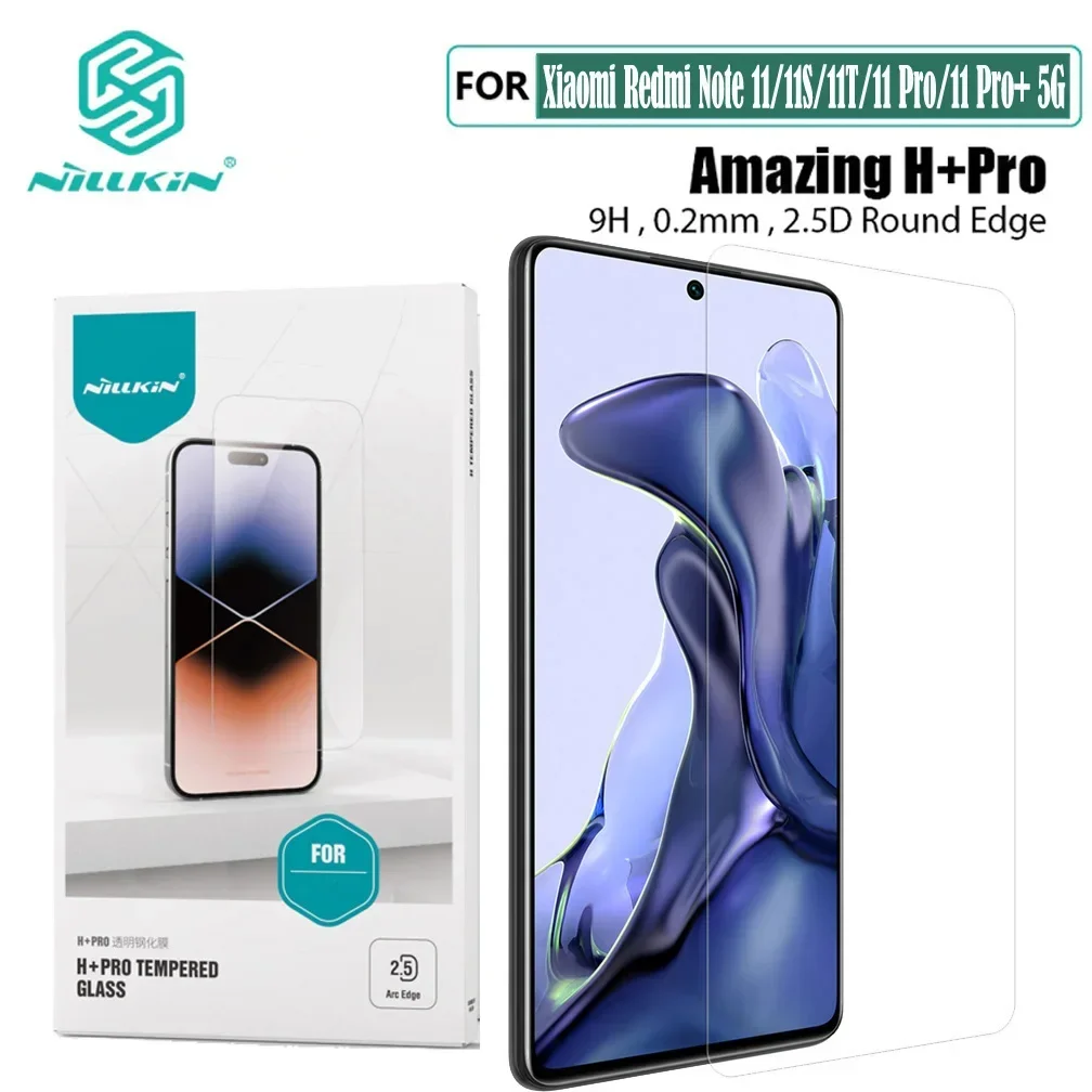 For Xiaomi Redmi Note 11 / 11S / 11E Pro /11 Pro Plus Tempered Glass Global version Nillkin H+PRO Screen Protector For Note 11T