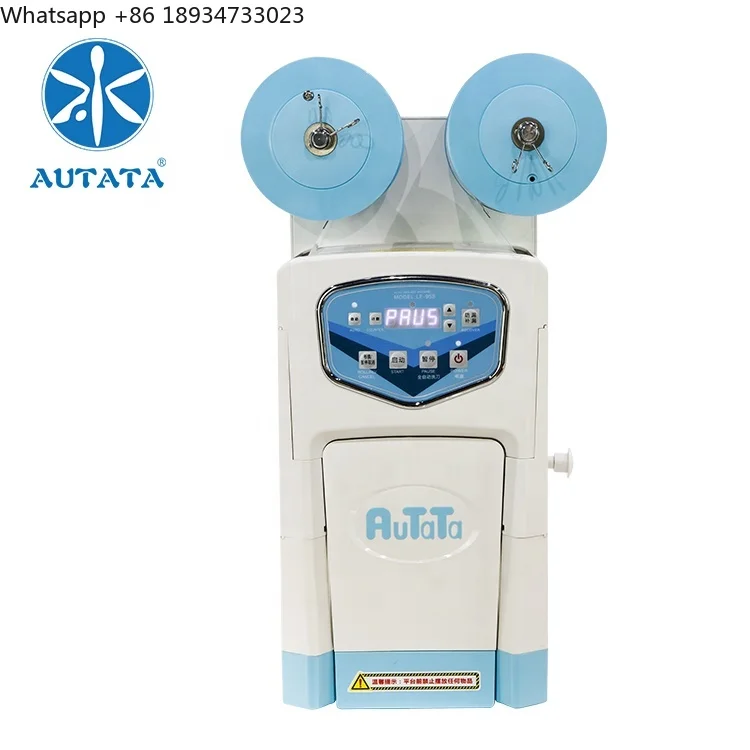 Tabletop sealer milk tea store intelligent milk tea shop multi-functional coffee juice Sealing Machine AUTATA LF-95S 90mm cup