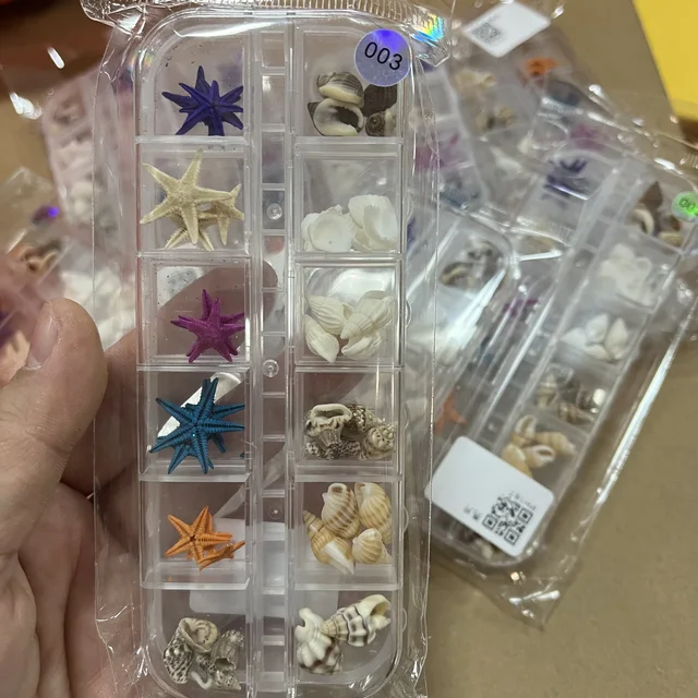 Summer Nail Art Rhinestones Ocean Nail Charms Shell Starfish Conch Sea Series 3D Beach Starfish Design Akcesoria Manicure DIY *