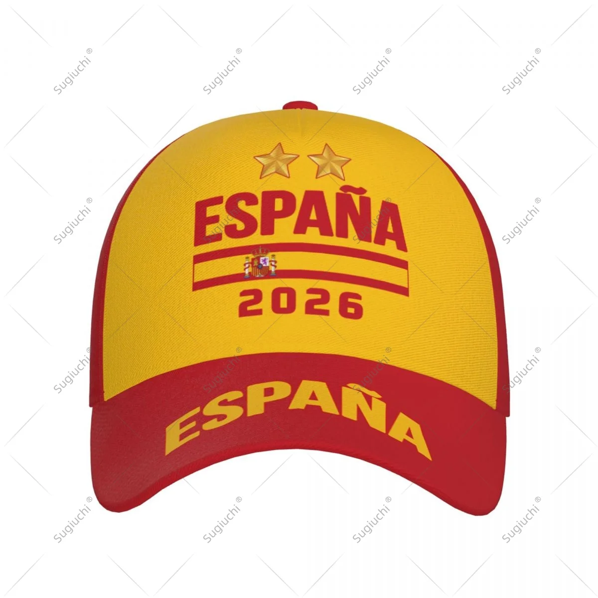Unisex ESPANA Spain 2 Star 2026 Champions Adult Baseball Cap Patriotic Hat for Baseball Soccer Fans Men Women