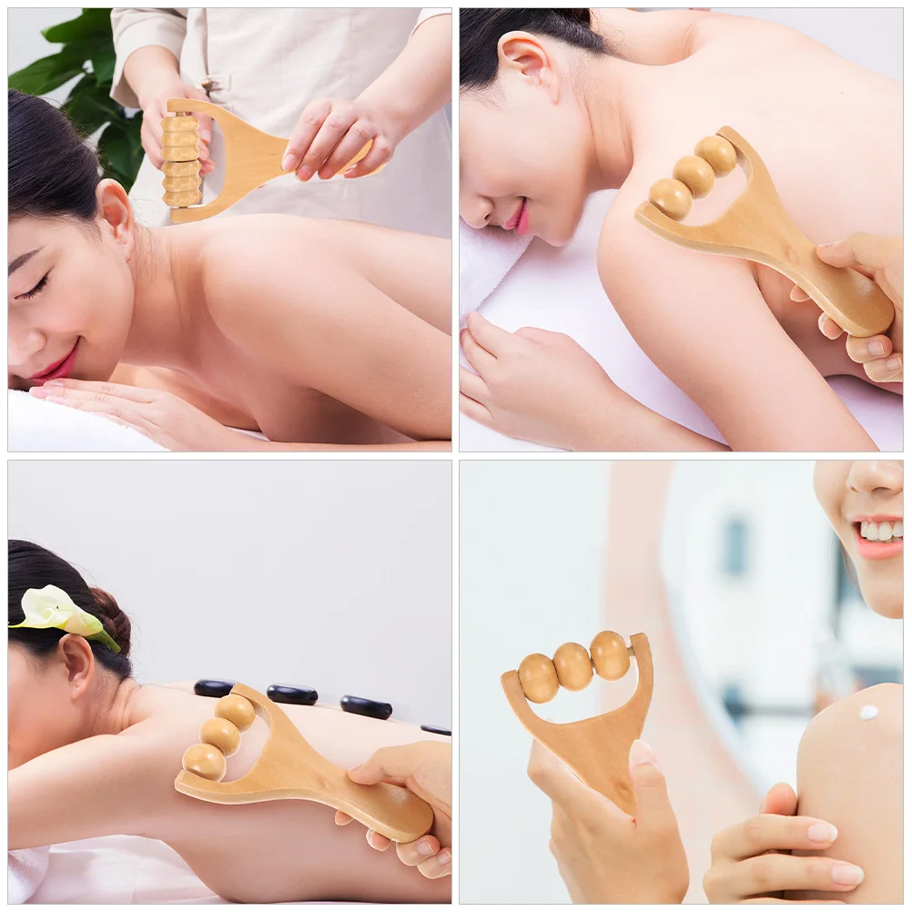 

8 шт. деревянные массажные инструменты портативный деревянный роликовый массажер для ног, ног, спины, шеи, рук, облегчения боли в мышцах, деревянный массажер