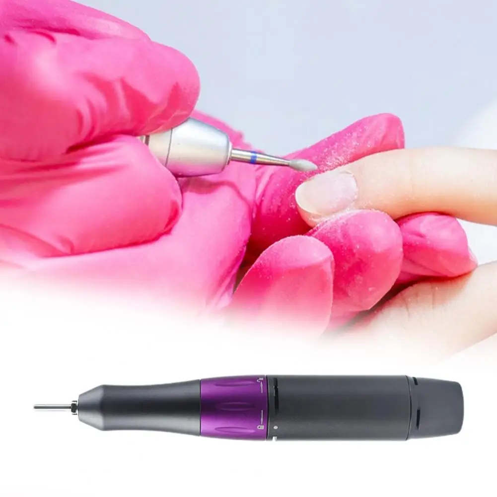 Electric Nail Drill High Speed Multipurpose Low Noise Metal Manicure Polishing Pen Nail Drill Grinder Kit for Nail Salon