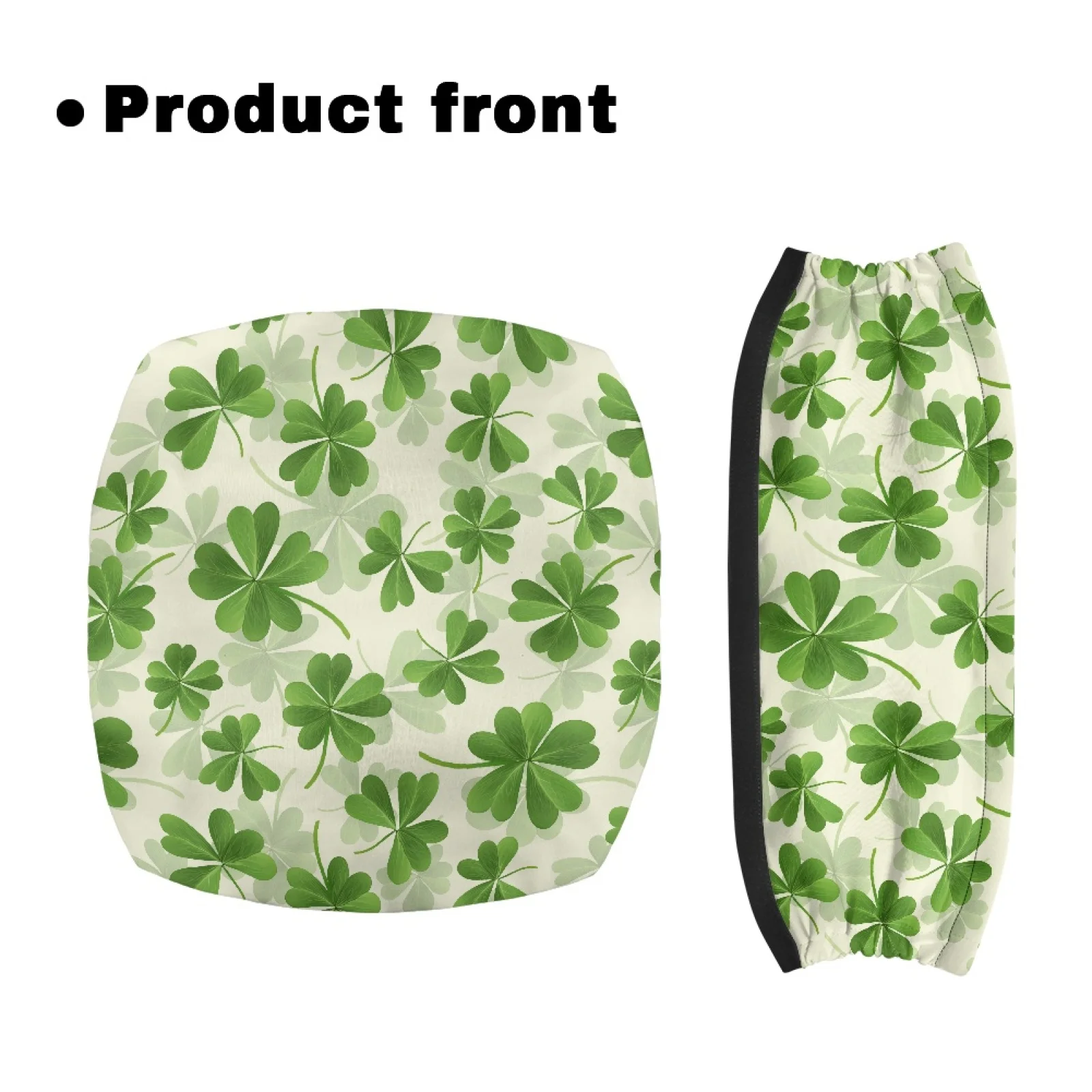 Coloranimal Clover Pack of 2 Rollator Seat Backrest Covers Polyester Rollator Seat Cover Set for Seniors