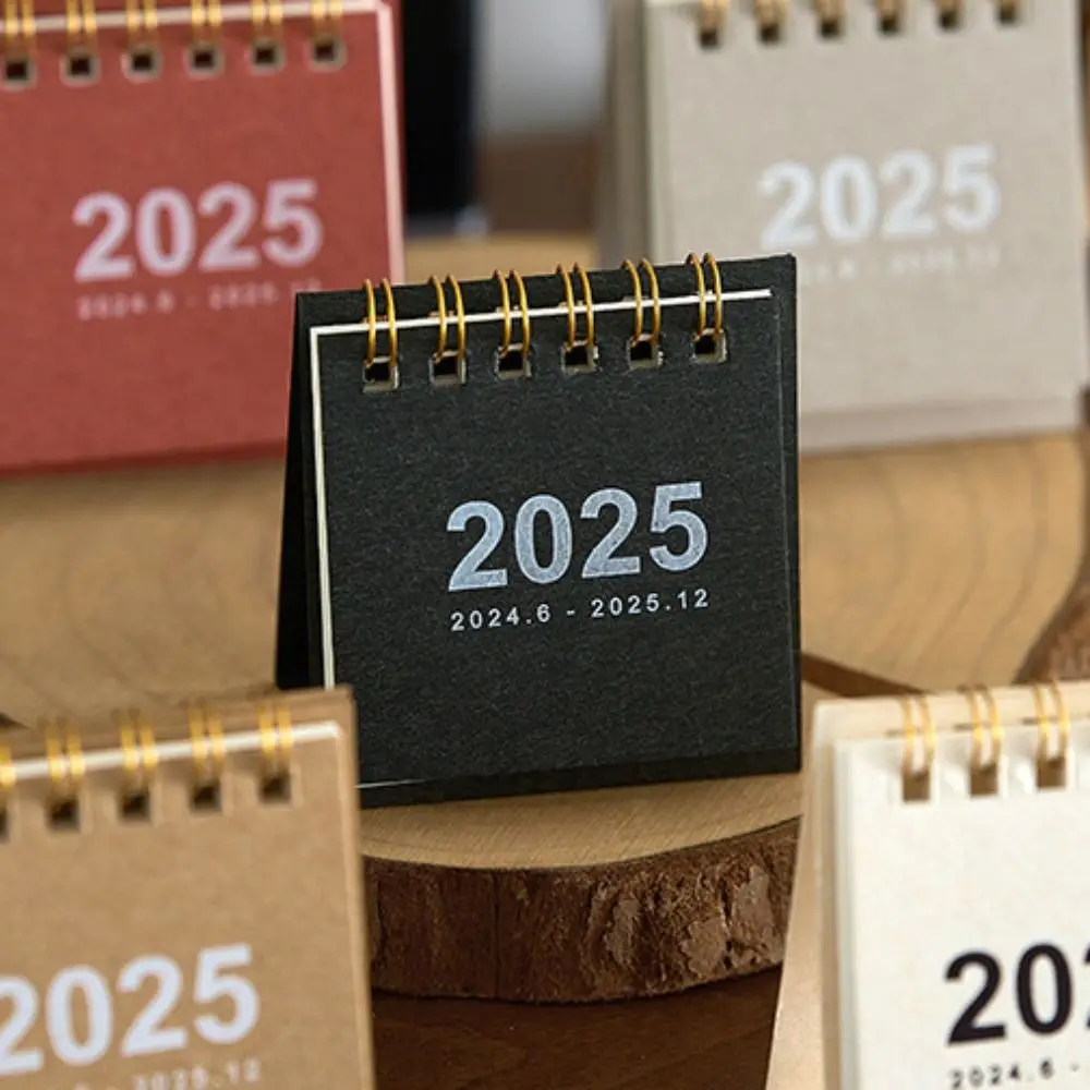 2025 Thick Paper Desk Calendar Office School Supplies Simple Desktop Decorations Home Decoration Knickknacks Daily Planner