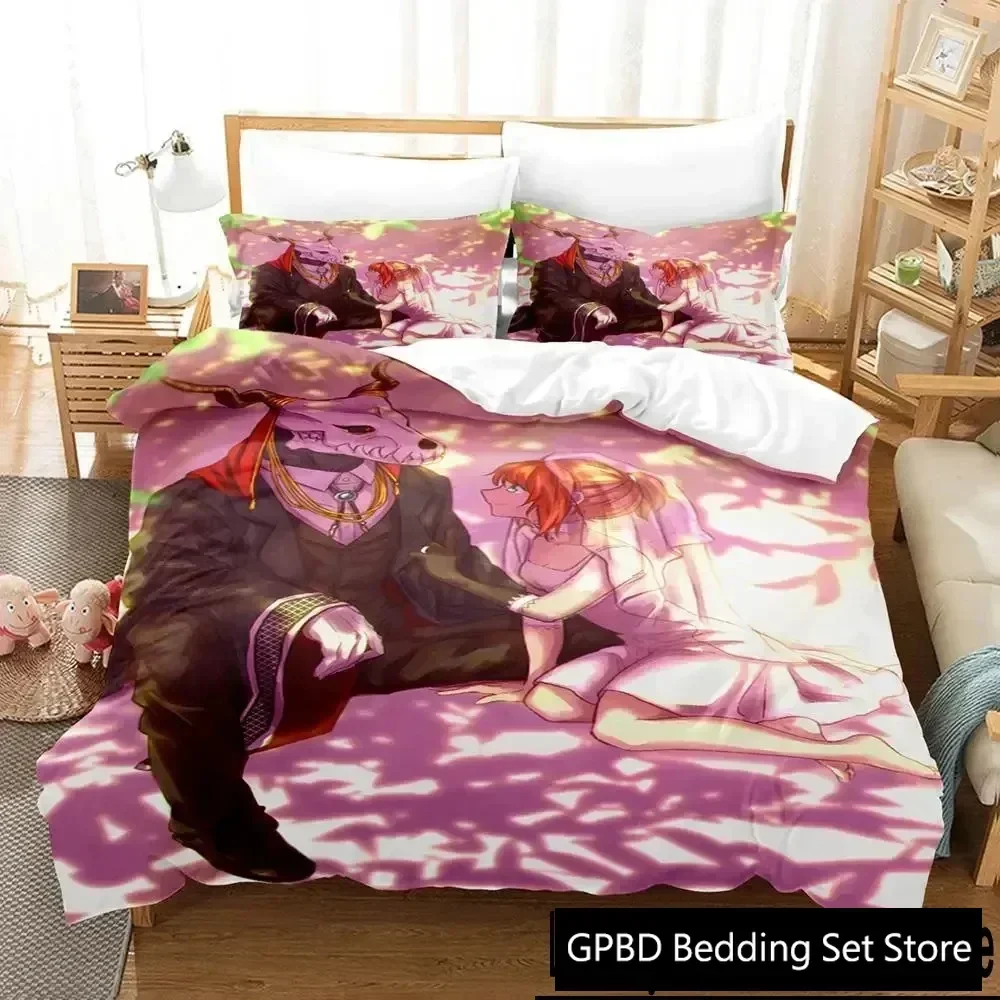 Anime Ancient Magus' Bride Bedding Set Bedroom Soft Modern Bedspreads Comefortable Kids Duvet Cover Quilt Cover And Pillowcase