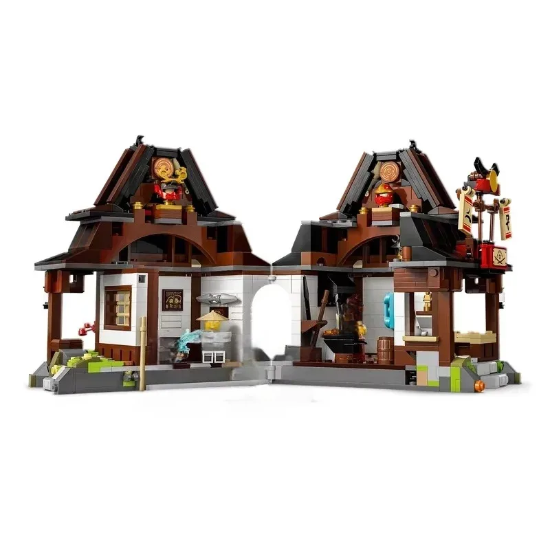 

71858 Creative Series Architectural House Ornament Blacksmith Shop Adult Assembly Building Blocks Toy Gift 1259 PCS
