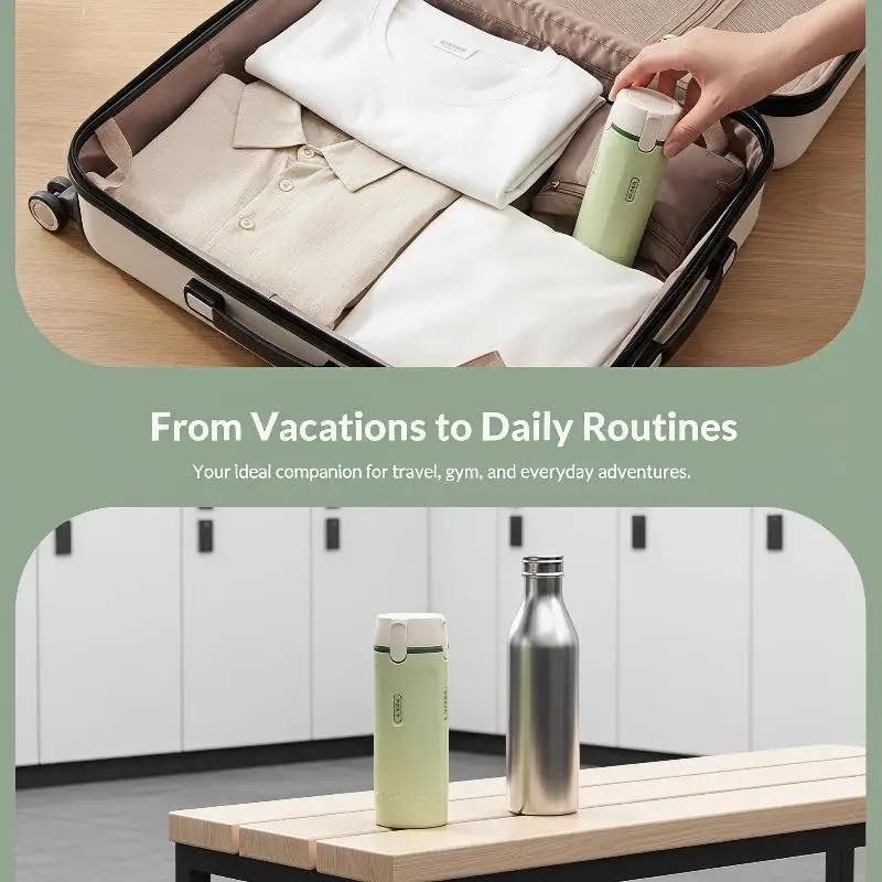 4 In 1 Refillable Travel Dispenser Bottle Set Leakproof Portable Lightweight Containers for Perfume Shampoo Holiday Trip