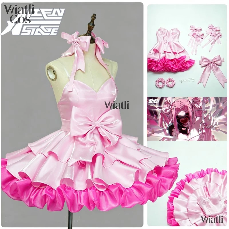New Version Mizi Headwear Anime Alien Stage Zombie Stage Mizi Cosplay Coatume Wig Prop Role Play Halloween Carnival Women