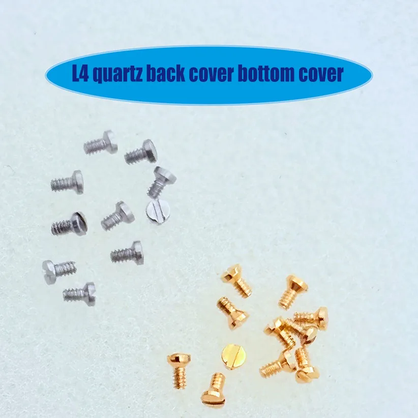 Watch accessory L4 rear cover bottom cover screw L4.209 substitute Langjia L4 quartz watch screw Silver Golden