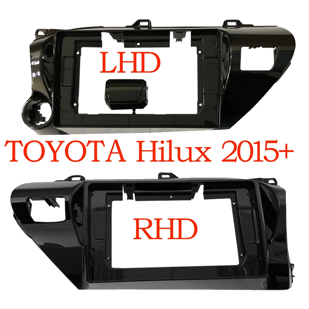 

WQLSK Car Fascia For TOYOTA REVO HILUX 2014-2019 right wheel Car dvd frame Adaptor Panel in-dash Mount Installation fascias dash