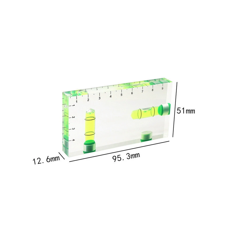 Bubble Level Transparent Scale High Precision Horizontal Vertical Bi-Directional Level Magnet Adhesion Level Measuring Instrumen