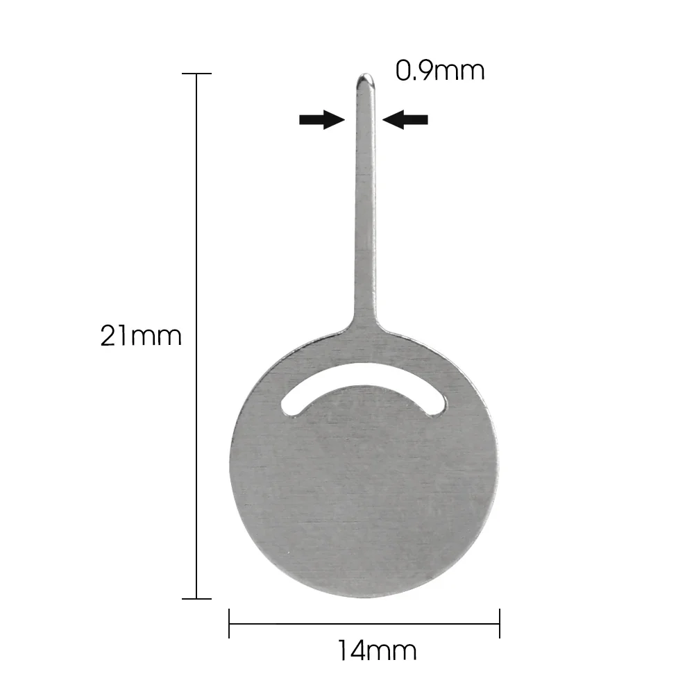 Pinos de agulha de remoção do cartão SIM, Pry Eject Sim Card Tray, Pin de agulha aberto para iPhone, Samsung, Xiaomi Redmi