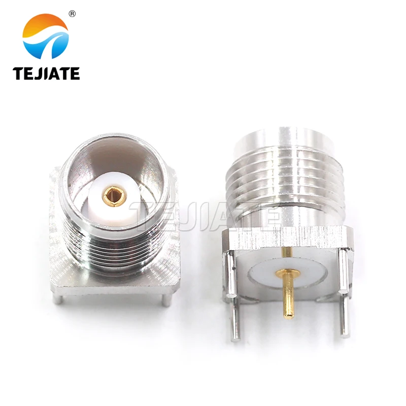TNC-KE TNC-50KHD Vertical 50 ohm All-copper TNC solder PCB panel socket TNC panel connector