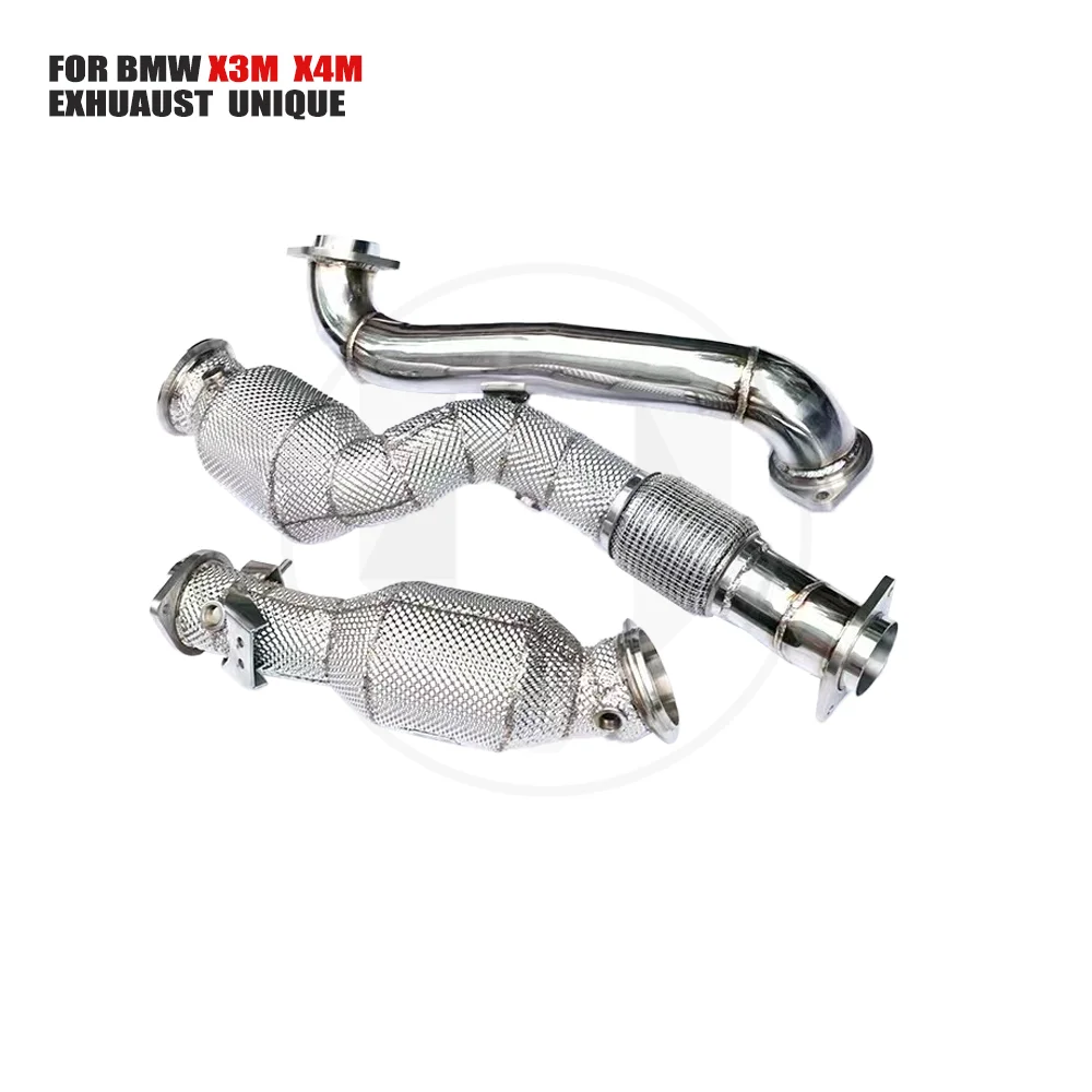 UNIQUE Exhaust Manifold Downpipe for BMW X3M  X4M 2022 Car Accessories With Catalytic converter Header Without cat pipe