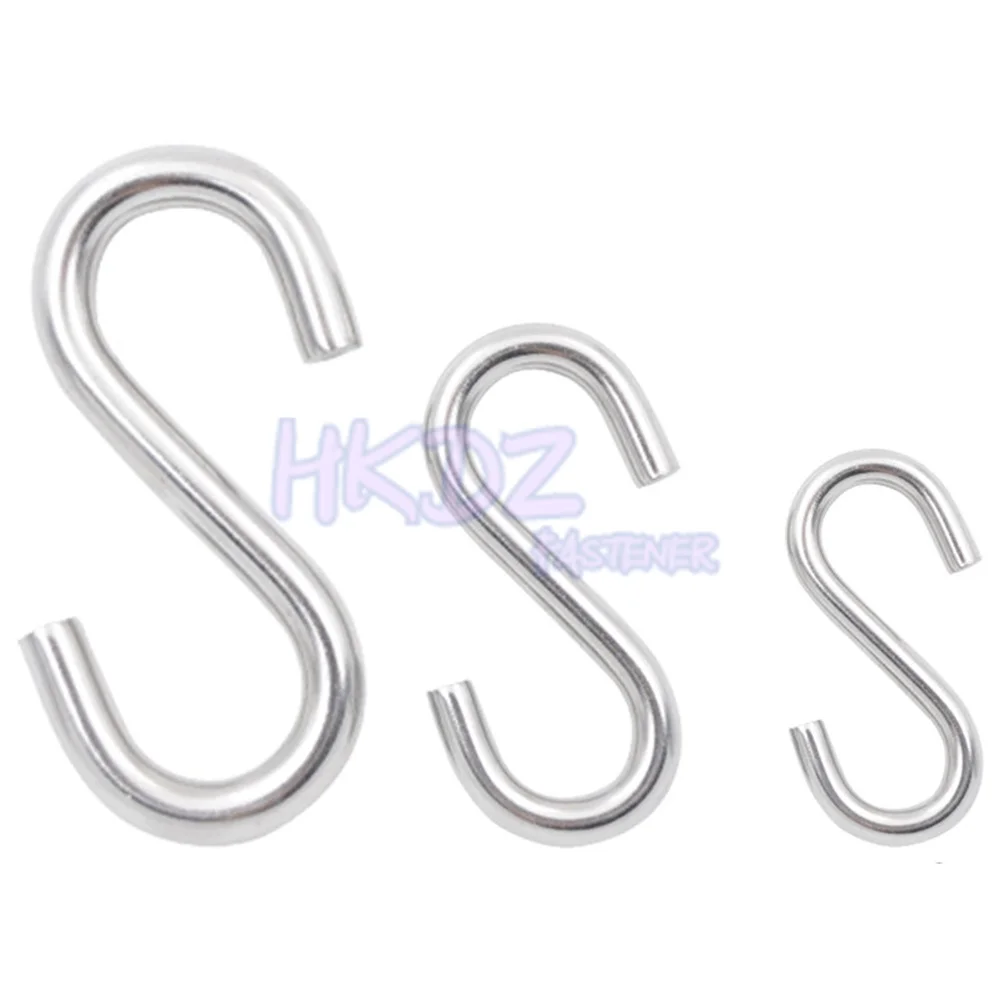 304 Aço Inoxidável Multi-function Railing S Hanger Hook, Fecho Titular Ganchos, Ferramentas de Armazenamento Penduradas, Cozinha e Quarto