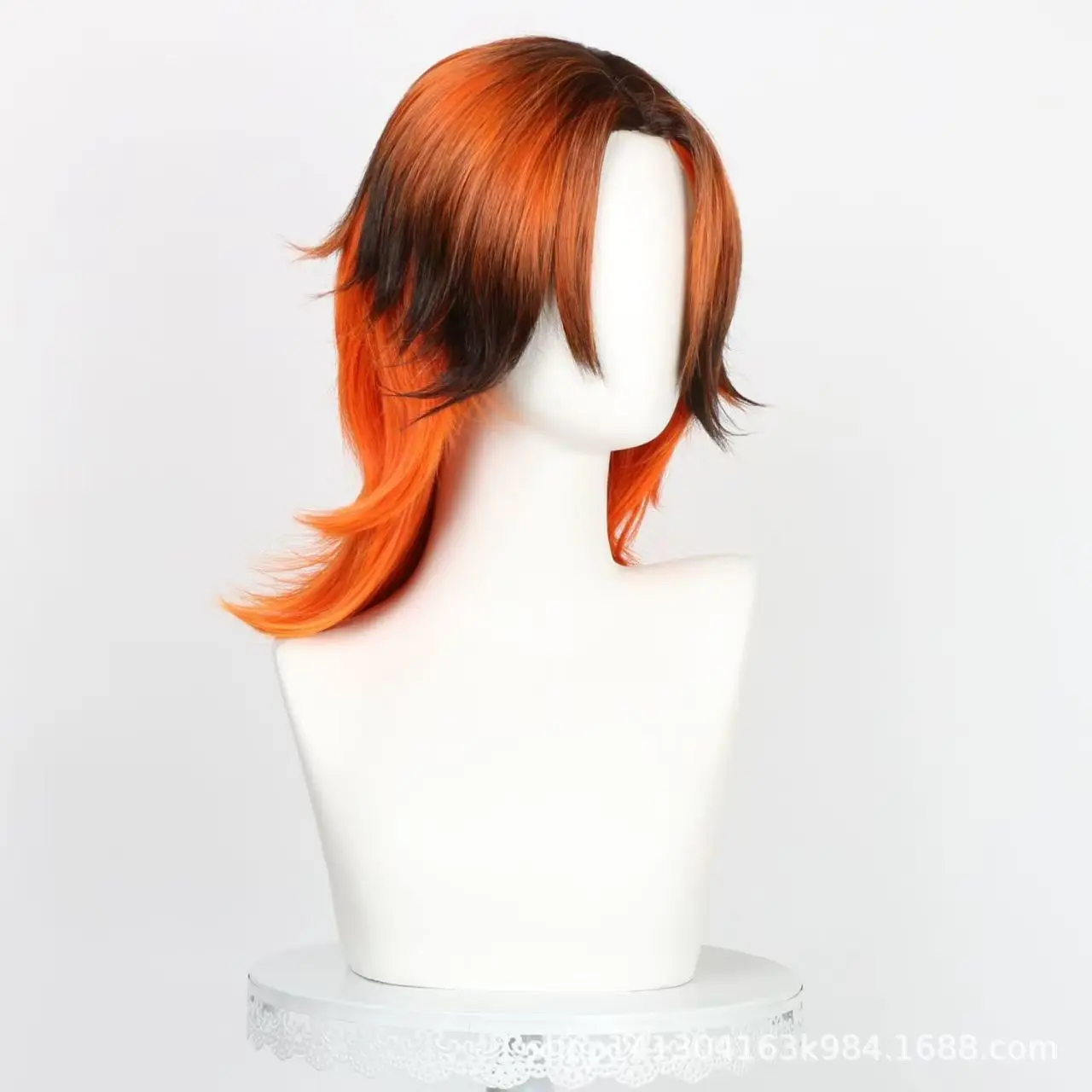 วิกผมคอสเพลย์นิค ไวลด์ ตัวละครจากอนิเมะ Zoo Police ทรงผมสั้นสีส้ม พร้อมหูและหางสุนัขจิ้งจอก สำหรับผู้ชายและผู้หญิง อุปกรณ์เสริมสำหรับงานปาร์ตี้ฮาโลวีน