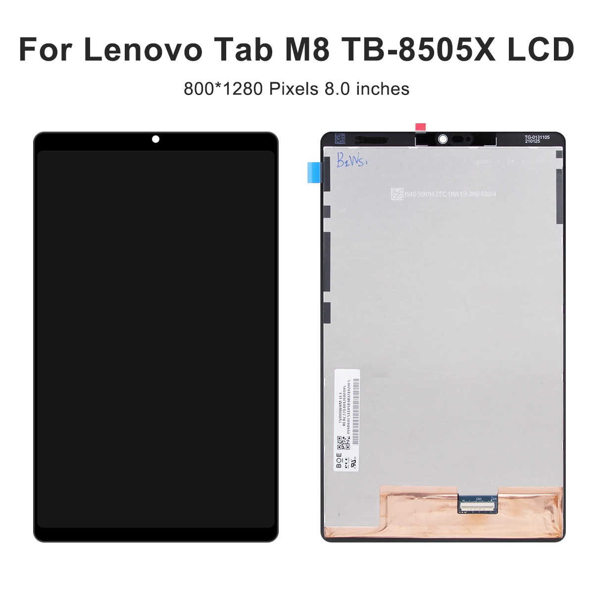 Screen for Lenovo Tab M8 (HD) TB-8505X TB-8505F TB-8505FS Lcd Display Digital Touch Screen for Lenovo Tab M8 (2nd Gen)