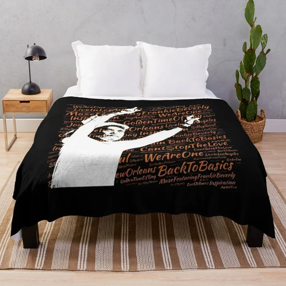 

Frankie Beverly legend Throw Blanket Portable Lightweight Blanket for Travel Camping